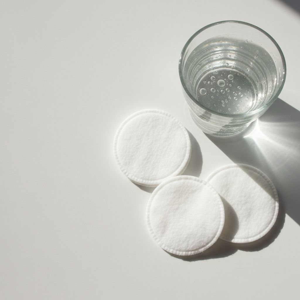 Minimalistische Anordnung von Pflegeelementen